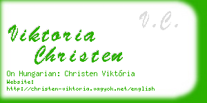 viktoria christen business card
